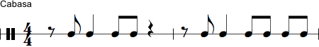 Notation af cabasa