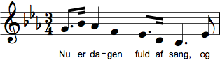 Nu er dagen fuld af sang