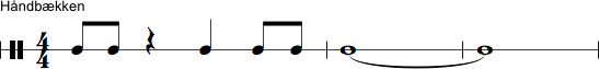 Notation af håndbækkener
