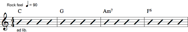 Skriftlig spilleanvisning til guitar