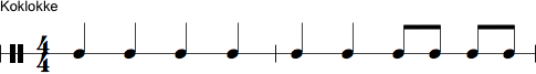 Notation af koklokke